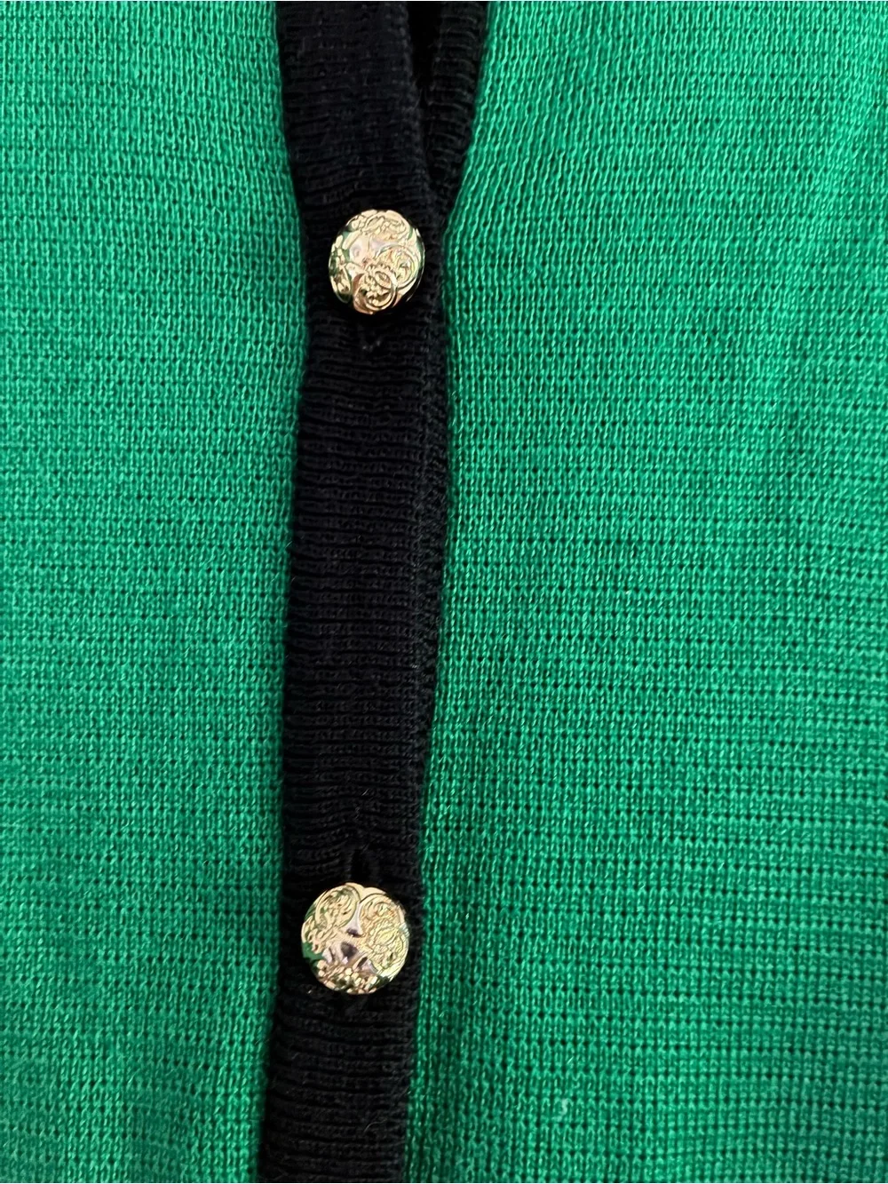 Vintage Jaeger Green Wool Cardigan Womens Size Large